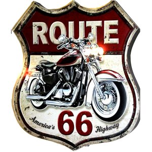 Clayre & Eef 6Y5002 Текстовий знак 30x1x35 см Траса 66