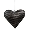 Clayre & Eef 6Y5389 Украшение Подвеска Сердце 25x4x25 см Серый