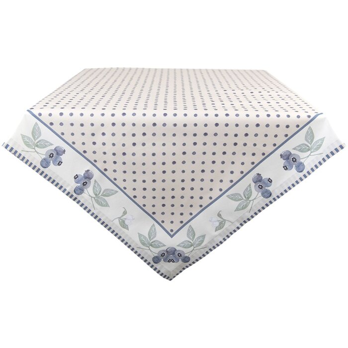 Скатертина Clayre & Eef BBF15 Скатертина 150x150 см бежево-блакитна