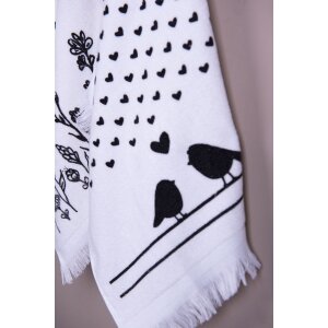 Рушник для гостей Clayre & Eef CTLBS 40x66 см чорний...