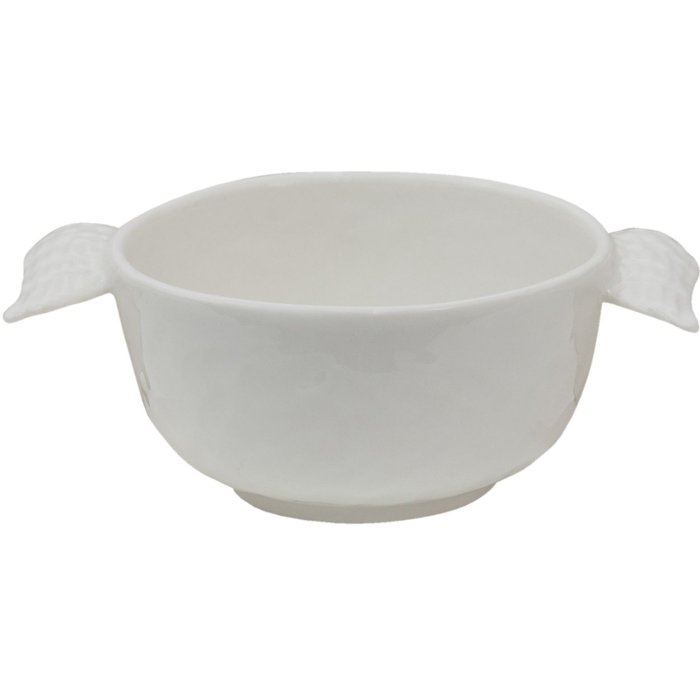Супниця Clayre & Eef WINBO Bowl 14x10x5 см - 150 мл Біла супниця