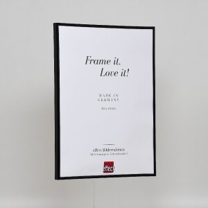 Эффектная пластиковая рамка Art black 15x20 см прозрачное стекло