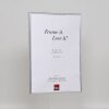 Эффектная пластиковая рамка Художественное серебро 21x28 см прозрачное стекло