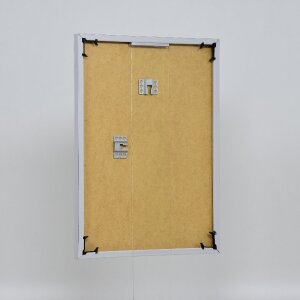 Эффектная пластиковая рамка Художественное серебро 21x29,7 см прозрачное стекло