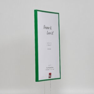 Эффектная пластиковая рамка Art green 21x29,7 см прозрачное стекло