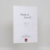 Эффектная пластиковая рамка Арт белый 25x35 см прозрачное стекло