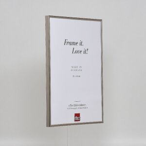 Эффектная пластиковая рамка Art platinum 25x35 см прозрачное стекло