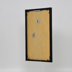 Эффектная пластиковая рама Art black 35x100 см прозрачное стекло