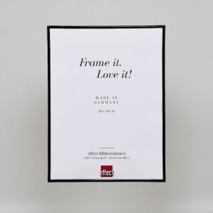Эффектная пластиковая рама Art black 45x60 см прозрачное стекло