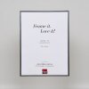 Ефектна пластикова рама Арт антрацит 45x80 см прозоре скло