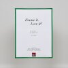 Эффектная пластиковая рамка Art green 50x50 см прозрачное стекло