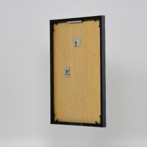 Эффектная пластиковая рама Арт антрацит 50x50 см прозрачное стекло