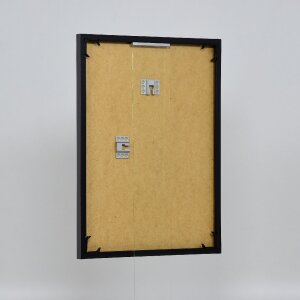Эффектная пластиковая рама Арт антрацит 50x75 см прозрачное стекло