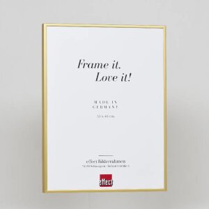 Ефектна алюмінієва фоторамка Quadro Gold 23x70 см із прозорим склом та задньою панеллю з МДФ