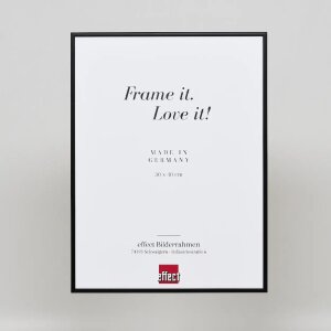 Эффектная алюминиевая фоторамка Quadro 25x35 см черное прозрачное стекло формат портрет-ландшафт