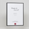 Эффектная алюминиевая фоторамка Quadro 25x35 см черное прозрачное стекло формат портрет-ландшафт
