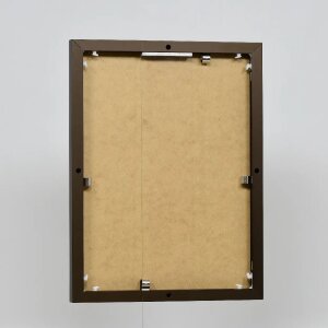 Эффектная алюминиевая фоторамка Quadro 25x35 см бронза прозрачное стекло формат портрет-ландшафт