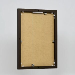 Эффектная алюминиевая фоторамка Quadro 25x35 см бронза прозрачное стекло формат портрет-ландшафт
