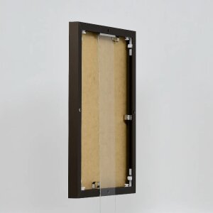 Эффектная алюминиевая фоторамка Quadro 25x35 см бронза прозрачное стекло формат портрет-ландшафт