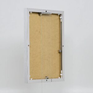 Эффектная алюминиевая фоторамка Quadro 25x35 см серебристый глянец прозрачное стекло