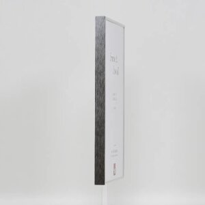 Эффектная алюминиевая фоторамка Quadro 25x35 см серебристый глянец прозрачное стекло