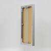Эффектная алюминиевая фоторамка Quadro 25x35 см серебристый глянец прозрачное стекло