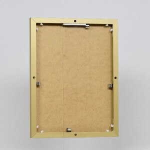 Эффектная алюминиевая фоторамка Quadro 40x40 см золото прозрачное стекло