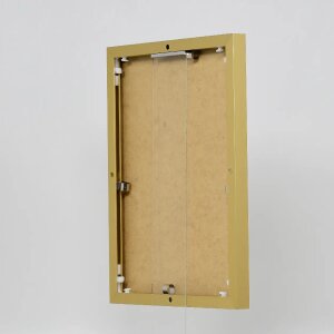 Эффектная алюминиевая фоторамка Quadro 50x65 см золото прозрачное стекло