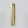 Эффектная алюминиевая фоторамка Quadro 14,8x21 см золото с прозрачным стеклом