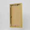 Эффектная алюминиевая фоторамка Quadro 31,5x31,5 см золото прозрачное стекло