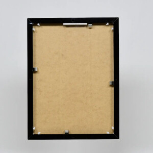 Эффектная алюминиевая фоторамка Quadro 30,5x91,5 см черное глянцевое прозрачное стекло