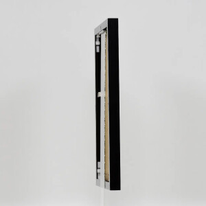 Эффектная алюминиевая фоторамка Quadro 30,5x91,5 см черное глянцевое прозрачное стекло