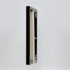 Эффектная алюминиевая фоторамка Quadro 30,5x91,5 см черное глянцевое прозрачное стекло