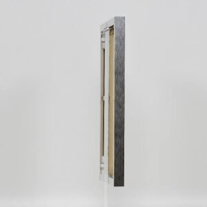 Эффектная алюминиевая фоторамка Quadro 61x91,5 см серебристый глянец прозрачное стекло
