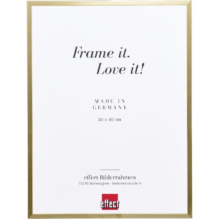 Effect Aluminium Serie 2 Рамка для фото 60x60 см золота зі склом