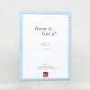 Эффектная деревянная рама профиль 32 синий 25х80 см обычное стекло