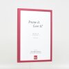 Эффектная деревянная рама профиль 35 красный 23x70 см обычное стекло