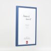 Эффектная деревянная рама профиль 35 синий 23x70 см обычное стекло