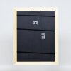 Эффектная деревянная рама в стиле барокко профиль 37 белый 20x25 см обычное стекло