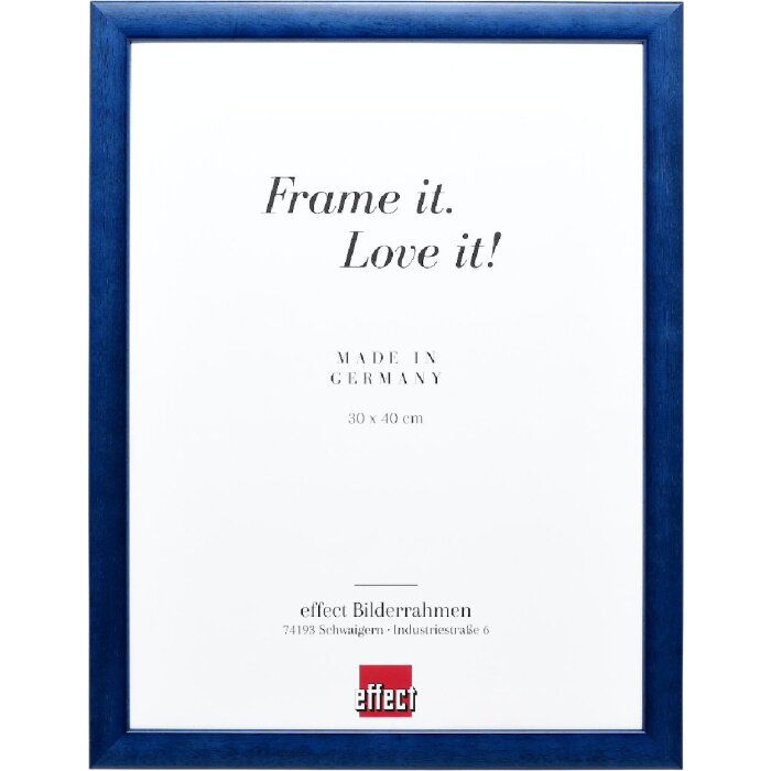 Лісова камера: дерев’яна фоторамка з натуральною текстурою, королівський синій, 23x70 см, для стіни