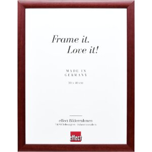 Effect Holz-Bilderrahmen Profil 43 rot 24x30 cm Normalglas