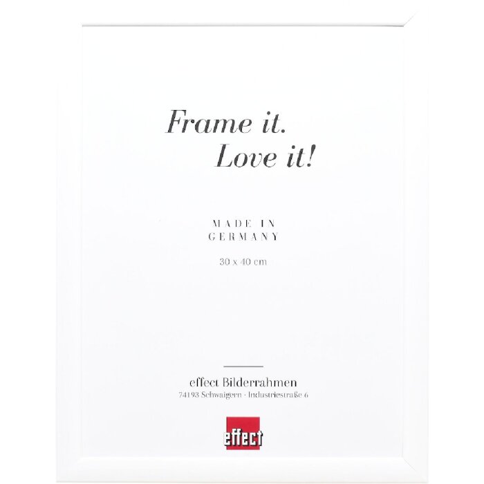 effect Деревяна фоторамка Profil 43 біла глянцева 25x70 см