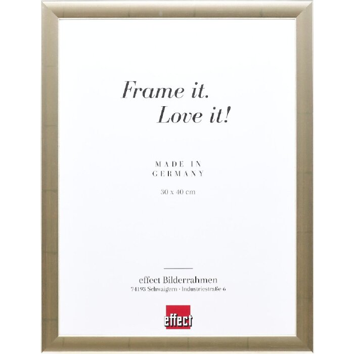 Деревяна рамка з профілем 43, срібляста, 50x60 см, з нормальним склом