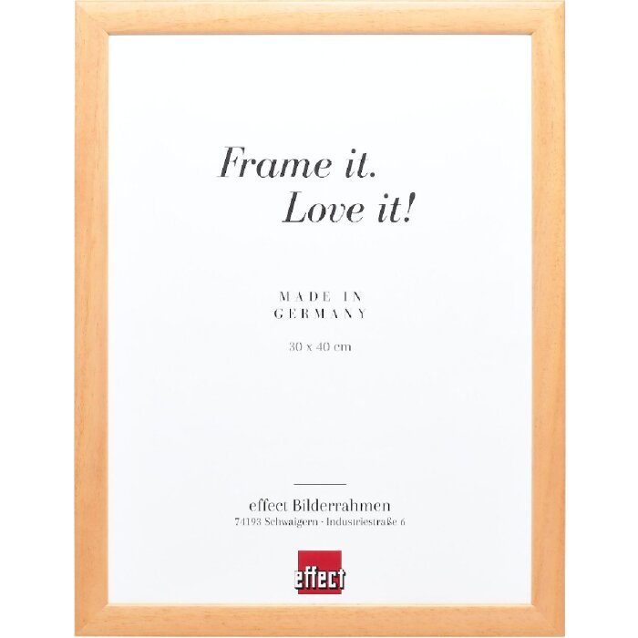 Деревяна рамка для фото «Ефект» Profil 43, природного кольору, 10,5x14,8 см