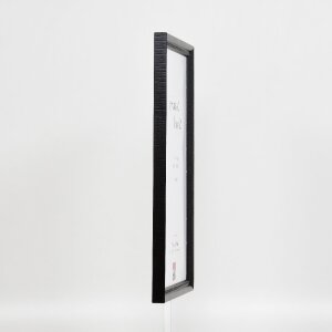 Фоторамка з натурального дерева профіль 48, чорна, 21x29,7 см, з чистим склом