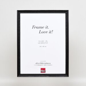 Чорна деревяна рамка профіль 48, 25x35 см, з чистим склом