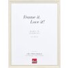 Лісовий дерев’яний рамка 48 білий 30x30 см з чистим склом