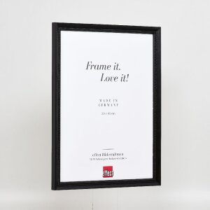 Лісовий деревяний рамка профіль 48, чорний, 40x60 см, з чистим склом