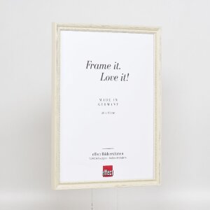 Деревяна рамка профіль 48, біла, 30,5x91,5 см, з чистим склом