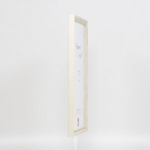 Деревяна рамка профіль 48, біла, 30,5x91,5 см, з чистим склом